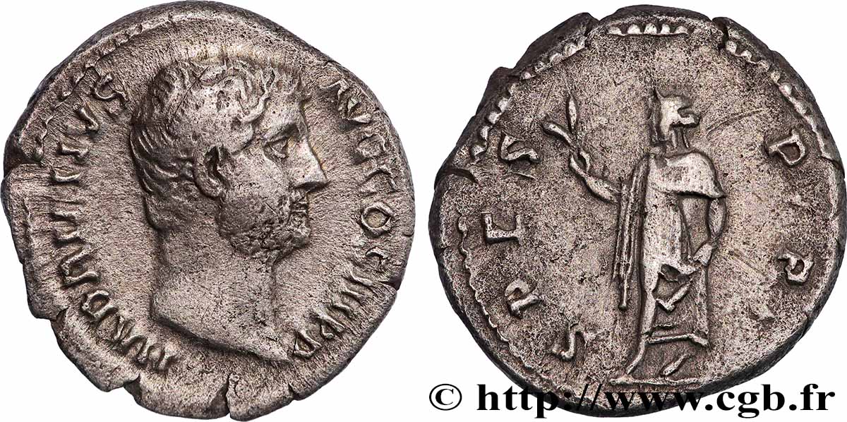 HADRIAN Denier XF