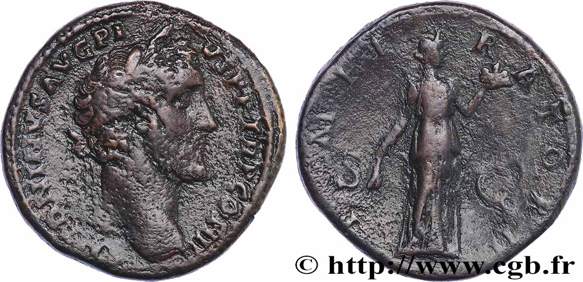 ANTONINUS PIUS Sesterce VF