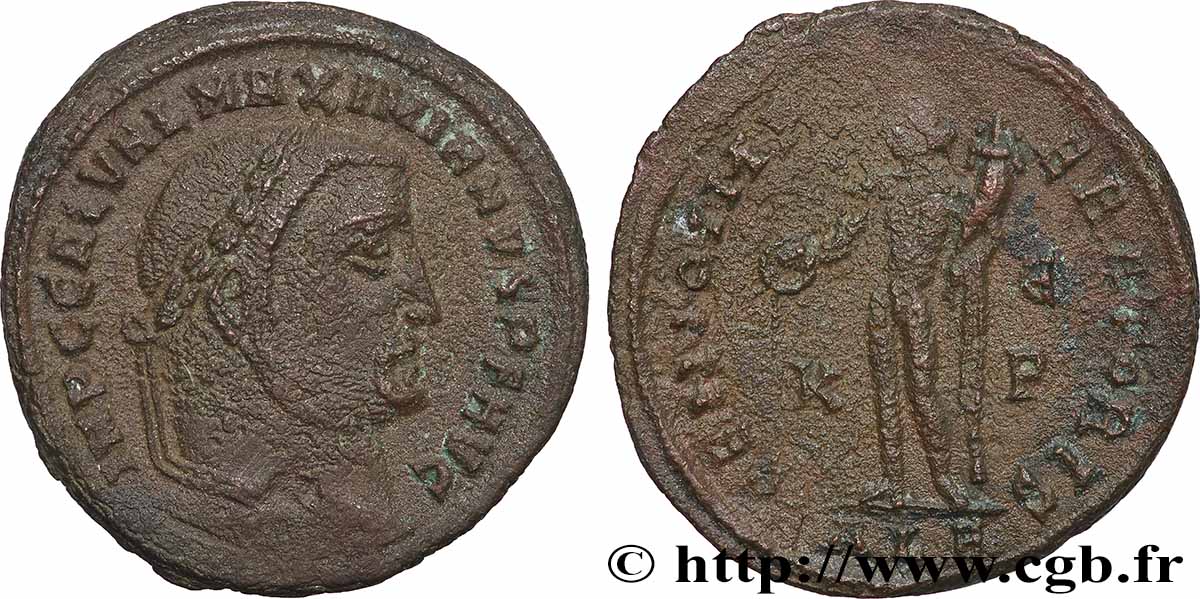 GALÈRE Follis ou nummus TTB