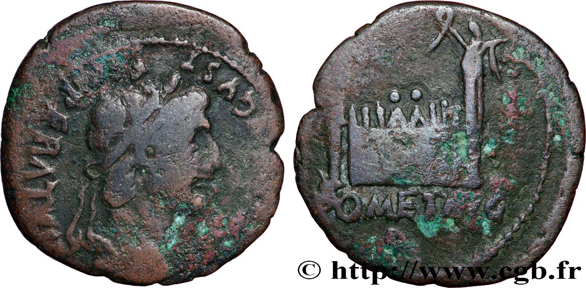 TIBÈRE As à l&nbsp;autel de Lyon TB