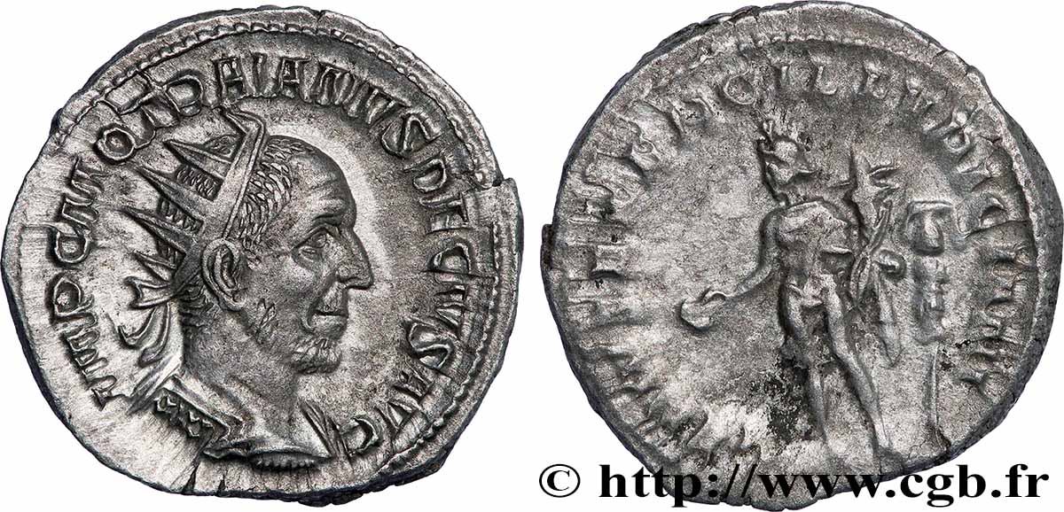 TRAIANO DECIO Antoninien SPL/q.BB