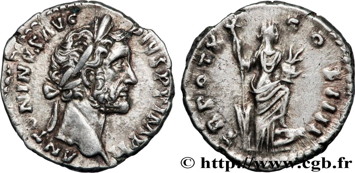 ANTONINUS PIUS Denier fVZ