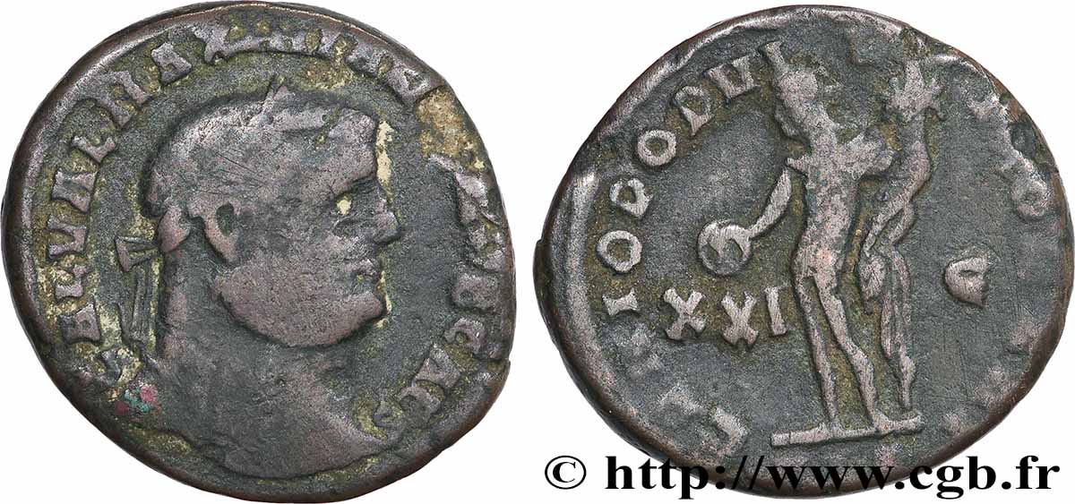 GALÈRE Follis ou nummus TB+/TTB