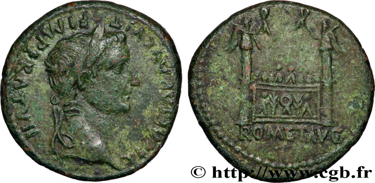 TIBÈRE As à l&nbsp;autel de Lyon TTB