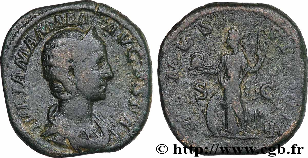 JULIA MAMÉE Sesterce TB+