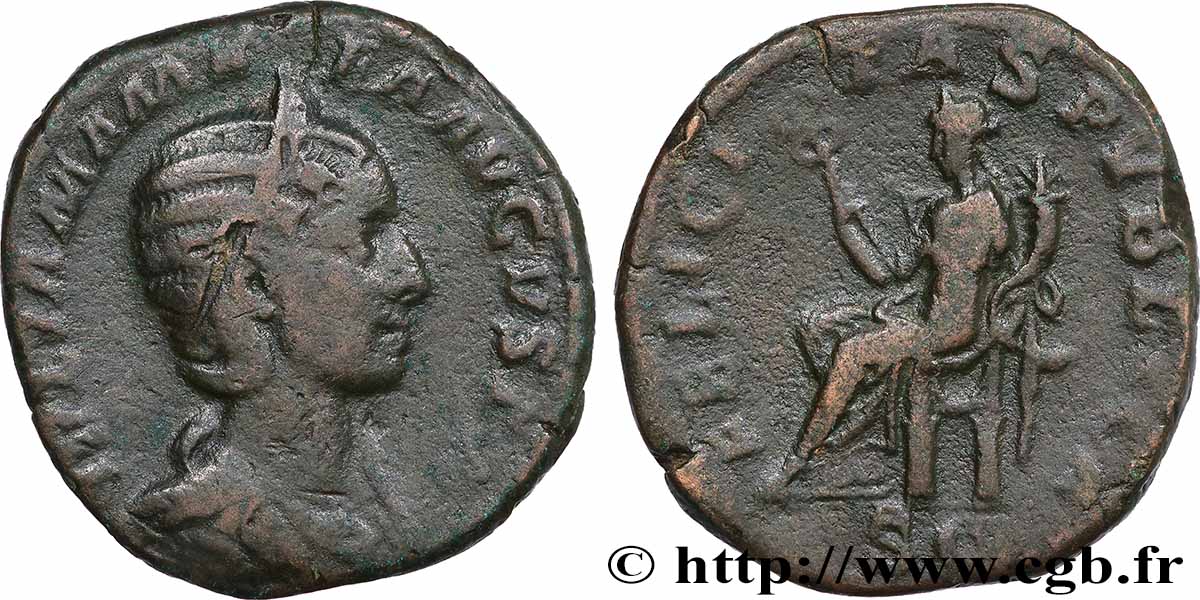 JULIA MAMÉE Sesterce TB+