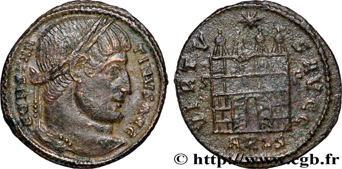 CONSTANTIN Ier LE GRAND Centenionalis ou nummus TTB+