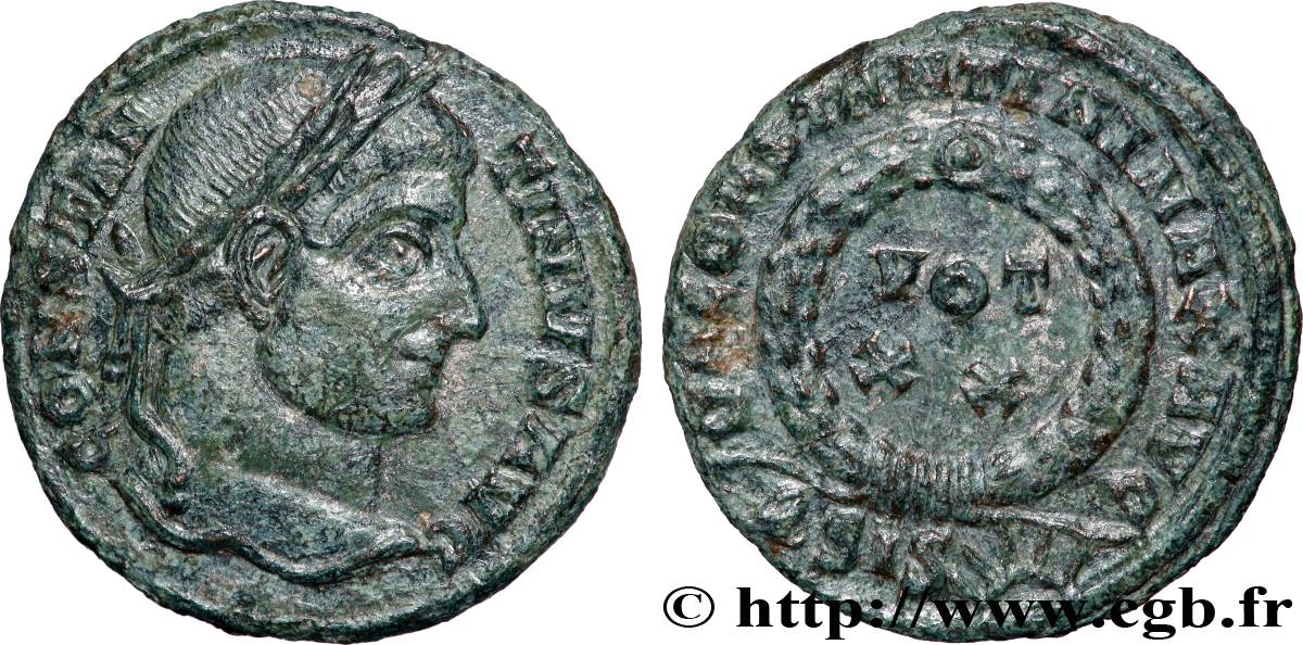 CONSTANTIN Ier LE GRAND Centenionalis ou nummus TTB+