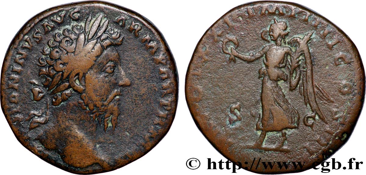 MARCUS AURELIUS Sesterce XF/VF