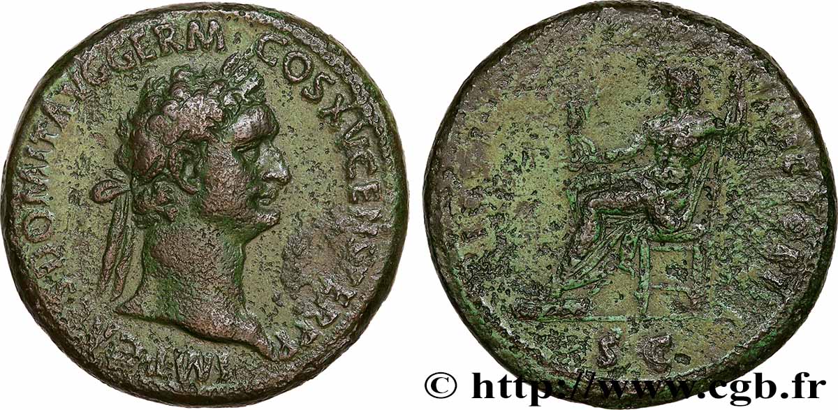 DOMITIEN Sesterce TTB/TB+