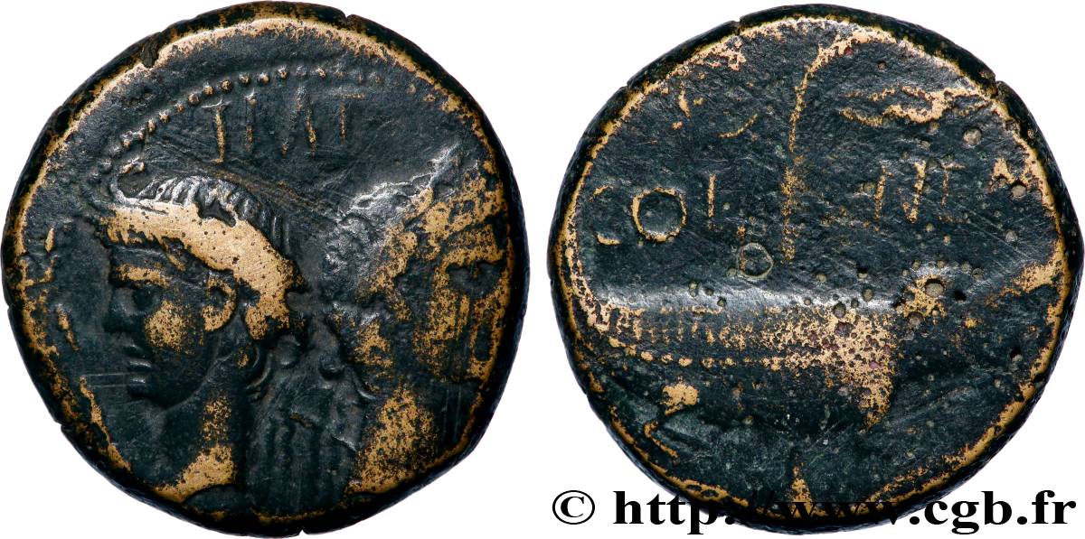 AUGUSTE et AGRIPPA Dupondius COL NEM (as) TTB/TB+