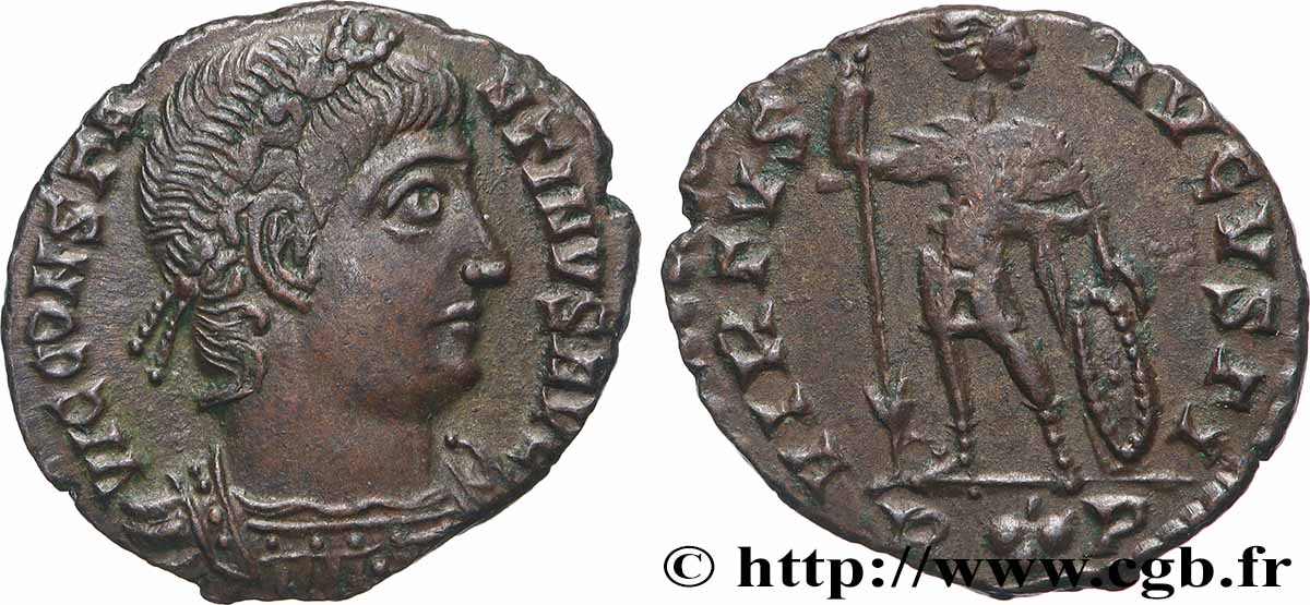 CONSTANTIN II Centenionalis ou nummus SUP/TTB+