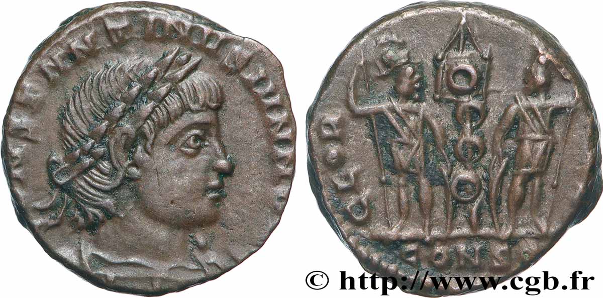 CONSTANTIN II Centenionalis ou nummus SUP/TTB