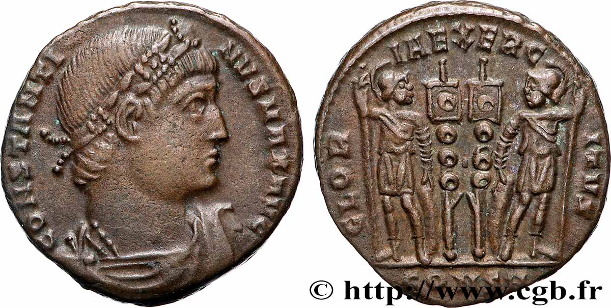 CONSTANTIN Ier LE GRAND Centenionalis ou nummus TTB+