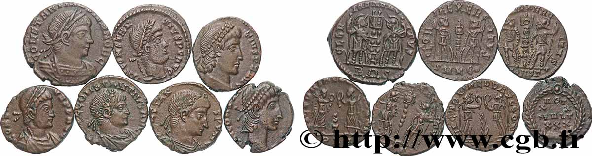 LOTS Lots de 7 monnaies lot