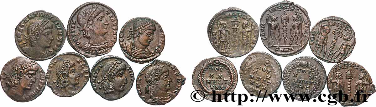 LOTS Lots de 7 monnaies lot