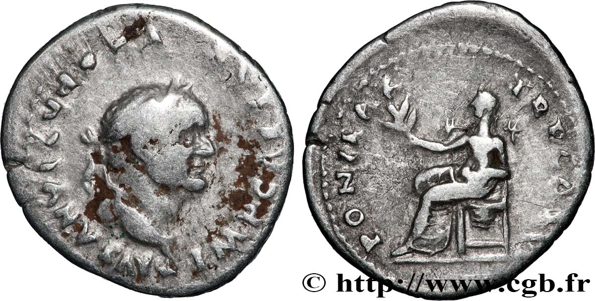 VESPASIANUS Denier XF