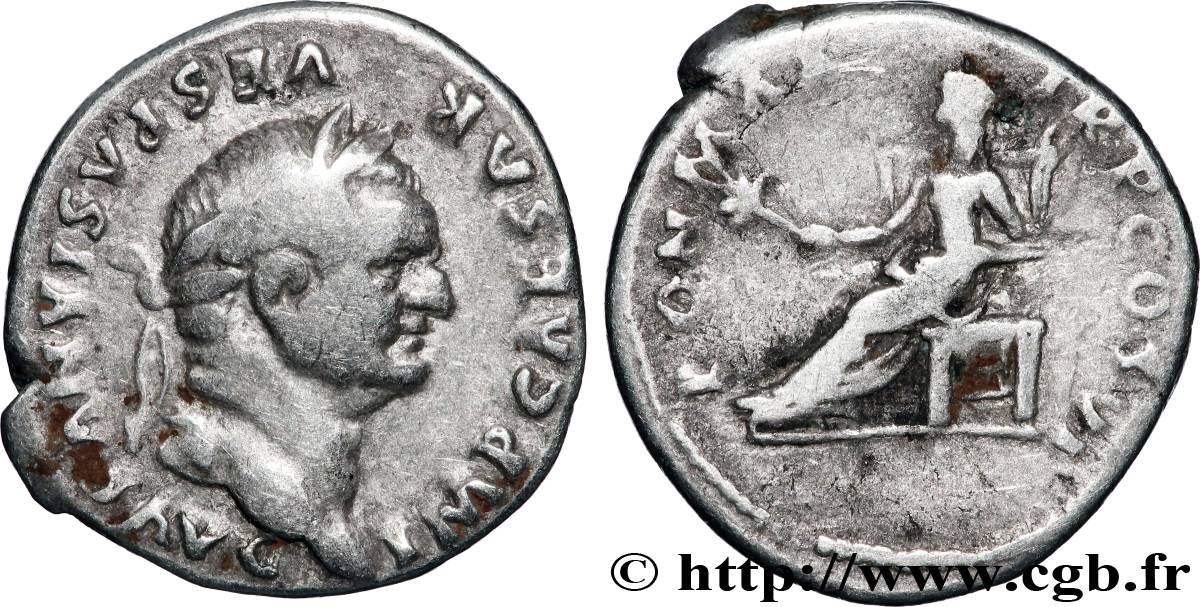 VESPASIEN Denier TTB+/TTB