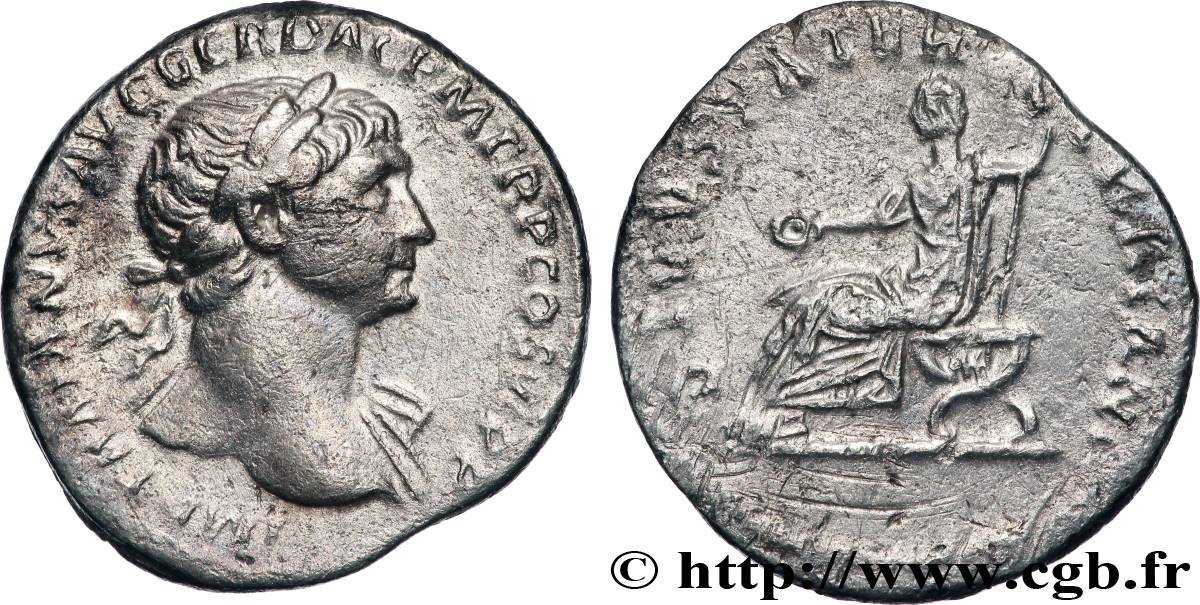 TRAJAN et TRAJAN PÈRE Denier TTB