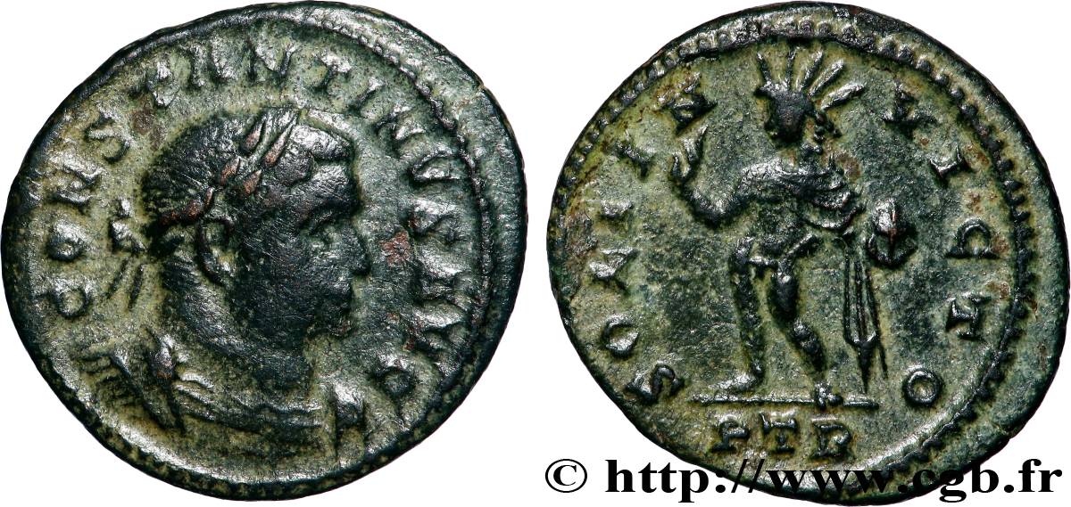 CONSTANTIN Ier LE GRAND Demi-follis ou demi-nummus TTB