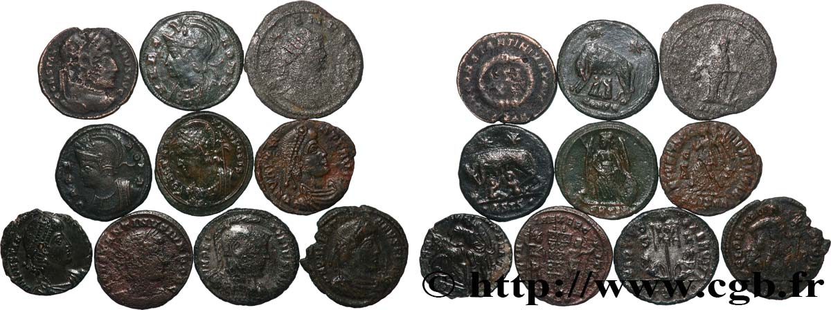 LOTS Lots de 10 monnaies lot