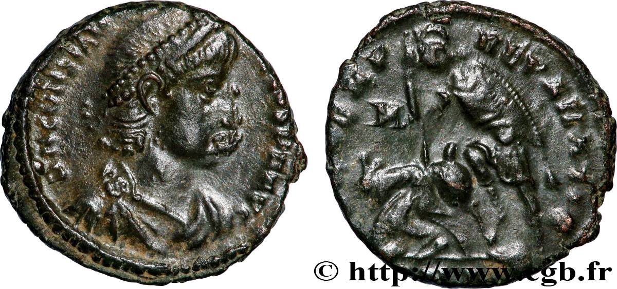 CONSTANCE II Maiorina réduite, (PB, Æ 3) TTB+