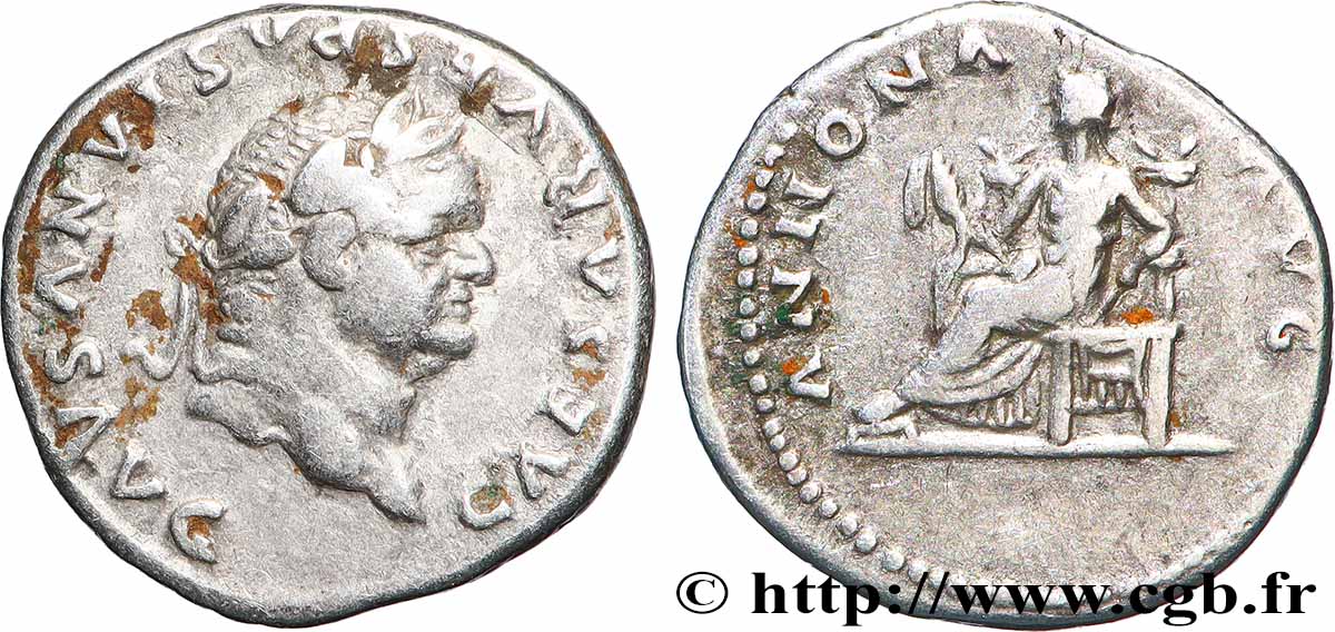 VESPASIEN Denier TTB+/TTB