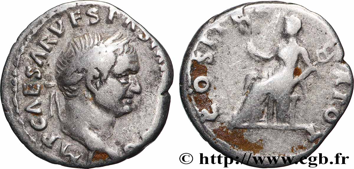 VESPASIEN Denier TTB+/TTB