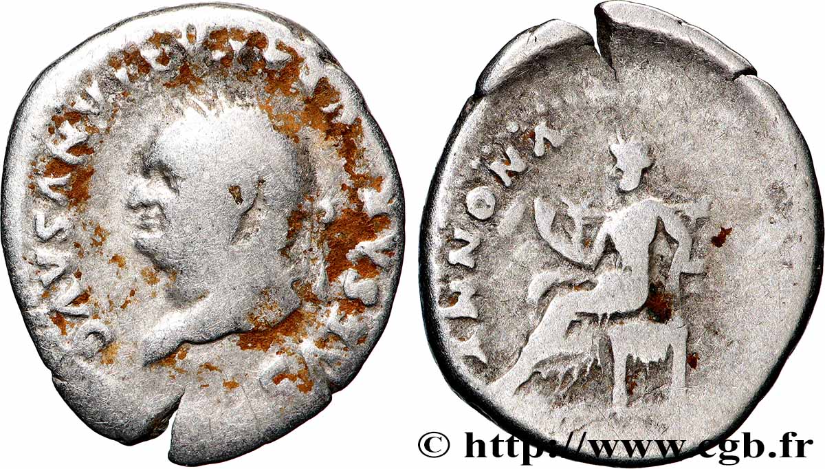 VESPASIEN Denier TB+