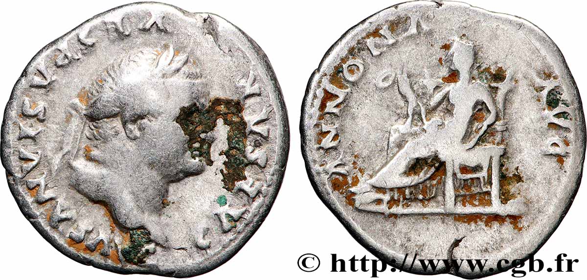 VESPASIEN Denier TTB