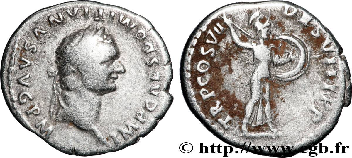 DOMITIANUS Denier XF