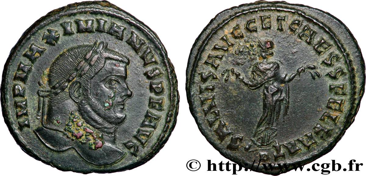 MAXIMIEN HERCULE Follis ou nummus TTB+