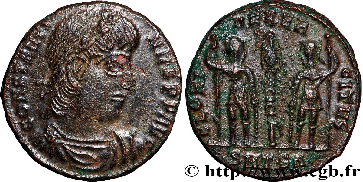 CONSTANTIN II Centenionalis ou nummus TTB+