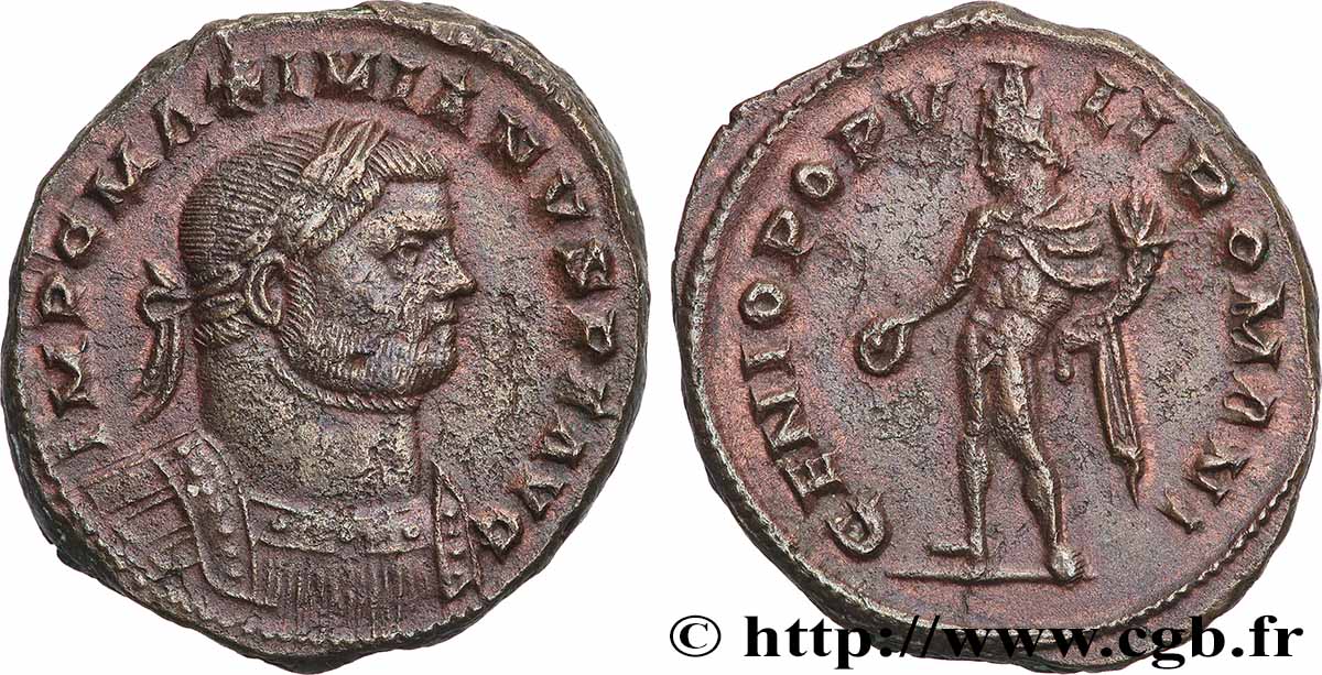 MAXIMIEN HERCULE Follis ou nummus TTB+