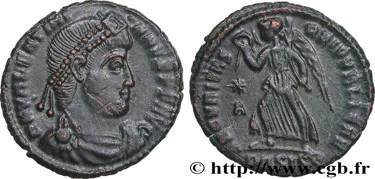 VALENTINIEN Ier  Nummus TTB+