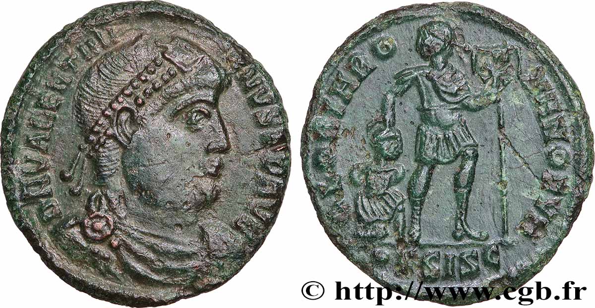 VALENTINIEN Ier  Nummus TTB+