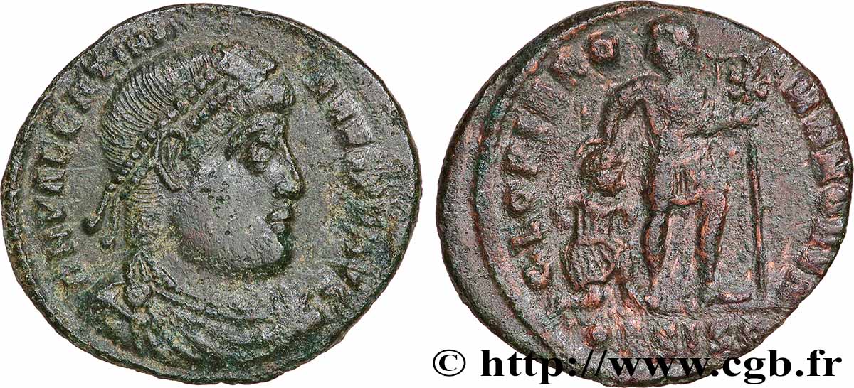 VALENTINIEN Ier  Nummus TTB+/TTB