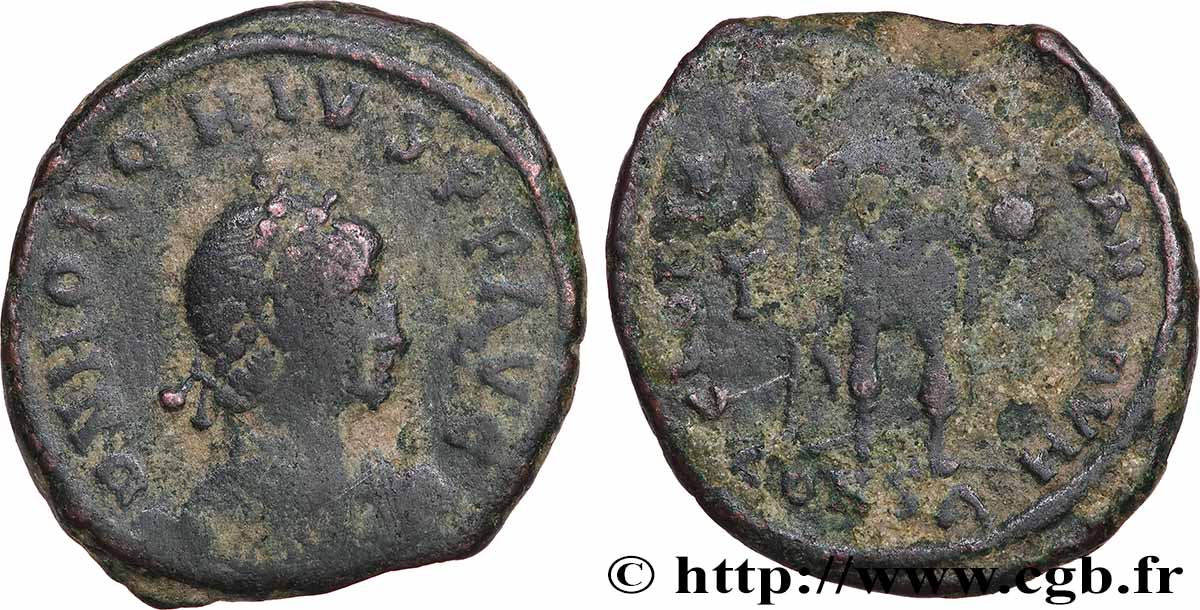 HONORIUS Maiorina pecunia, (MB, Æ 2) TB+/TB