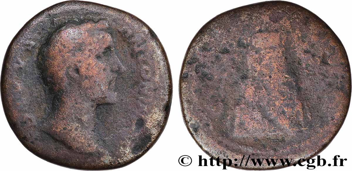 ANTONIN LE PIEUX  Sesterce TB/B