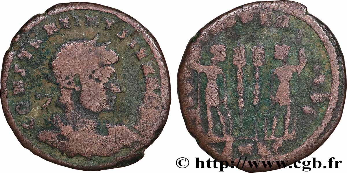 CONSTANTIN II Centenionalis ou nummus TB+