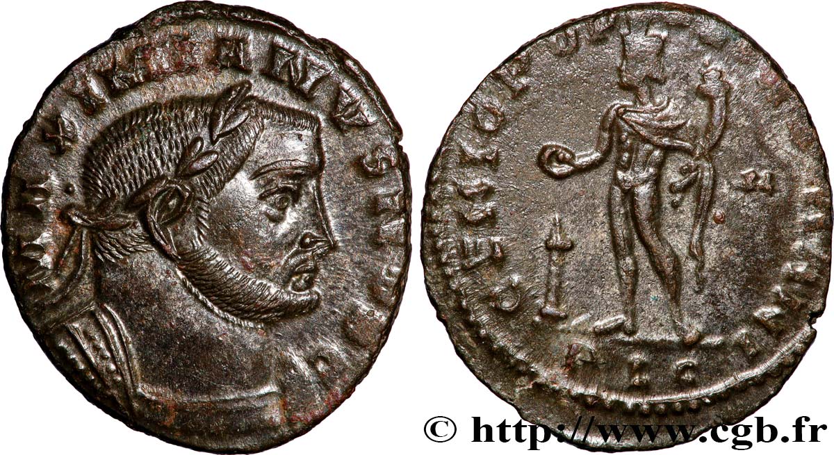 GALÈRE Follis ou nummus SUP/TTB