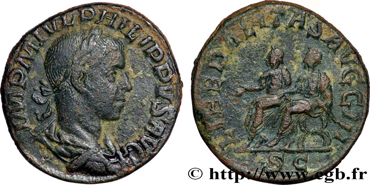 PHILIPPE II Sesterce TTB