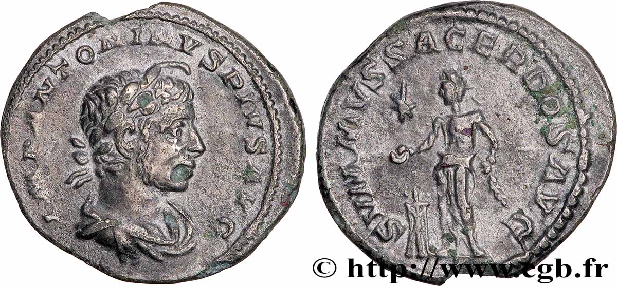 ÉLAGABAL Denier TTB+