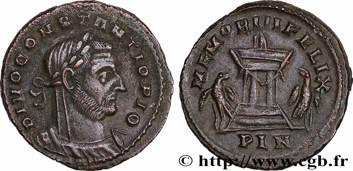 CONSTANCE Ier CHLORE  Follis ou nummus TTB+