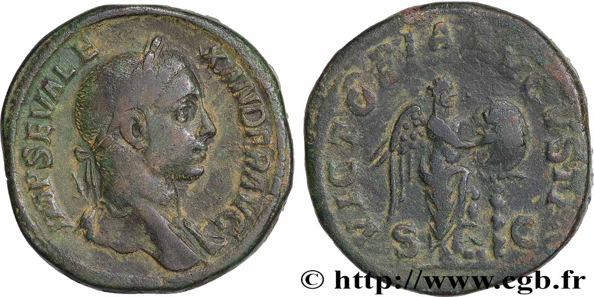 ALEXANDER SEVERUS Sesterce SS