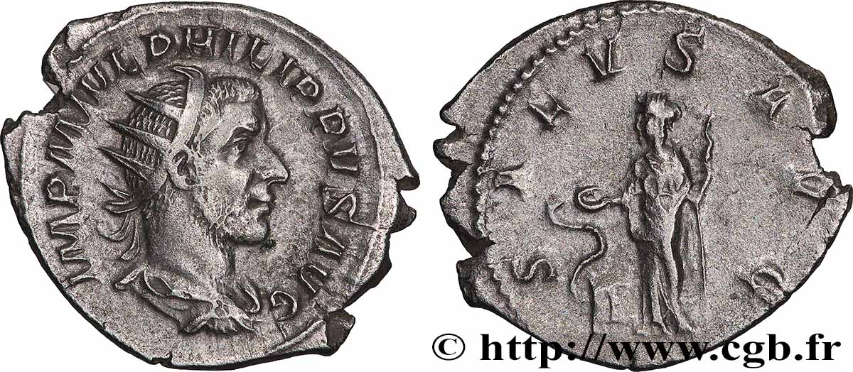 PHILIPPUS I. ARABS Antoninien fVZ