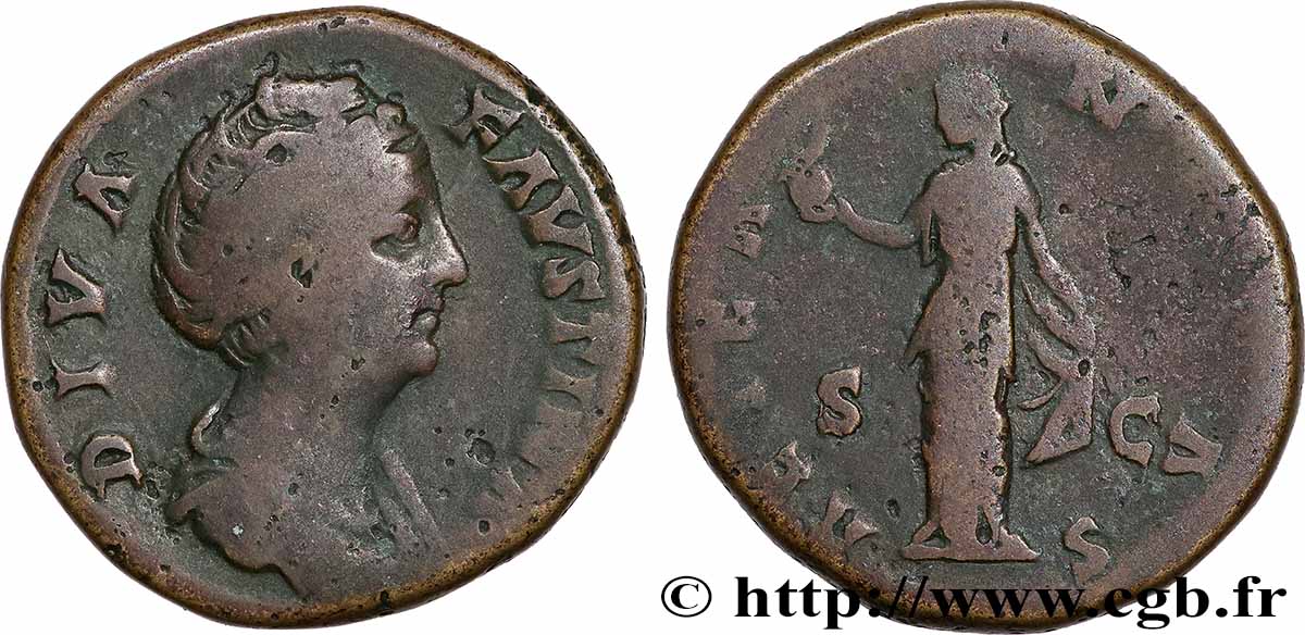 FAUSTINA MAIOR Sesterce fSS