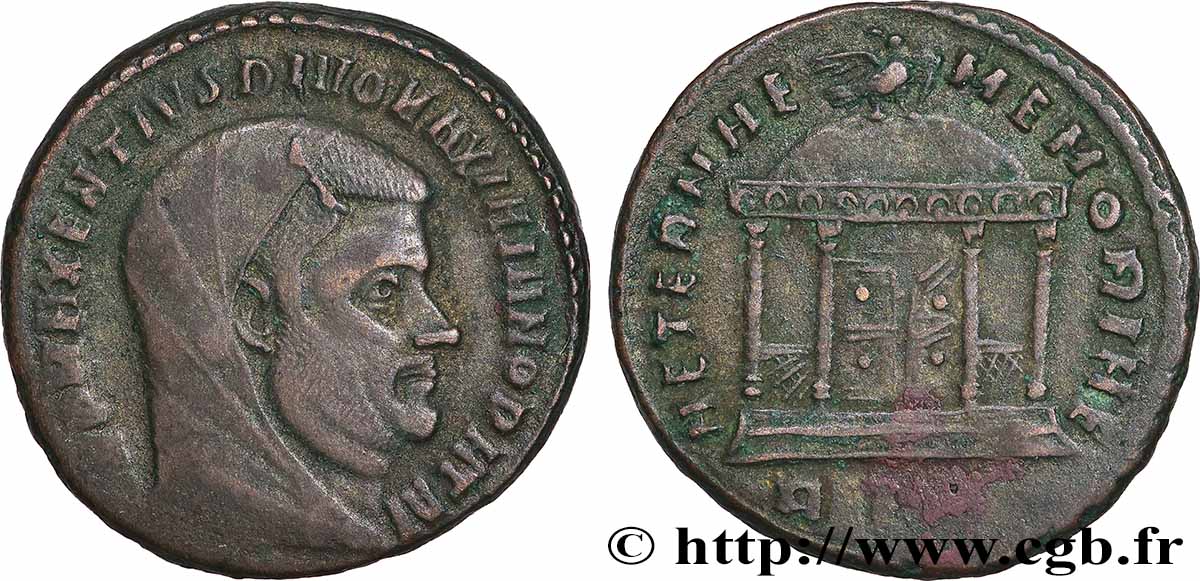 MAXIMIEN HERCULE Follis ou nummus TTB