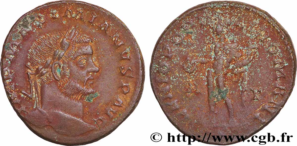 MAXIMIEN HERCULE Follis ou nummus TTB/TB