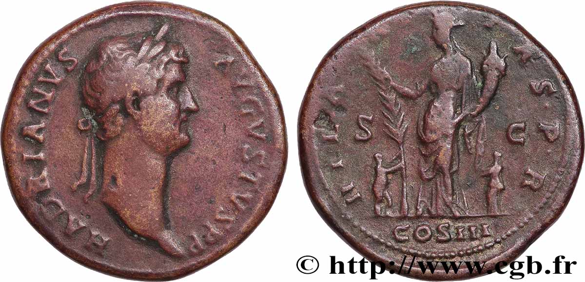 HADRIEN Sesterce TTB